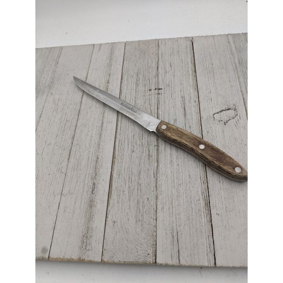 Vintage Interpur Utility Knife 9" Blade Wood 10" Total Stainless Steel - Picture 1 of 7